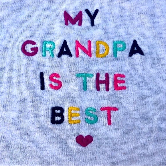 Carter’s My Grandpa is the Best Long Sleeve Onesie - Picture 1 of 5